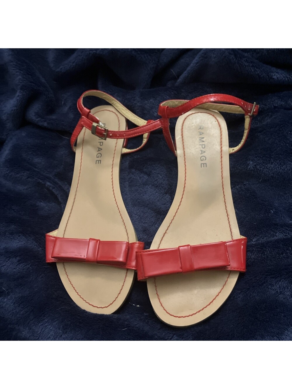 Red Rampage Open Toe Sandals - Picture 2 of 7